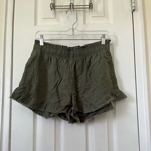 Aerie Ruffle Hem Shorts